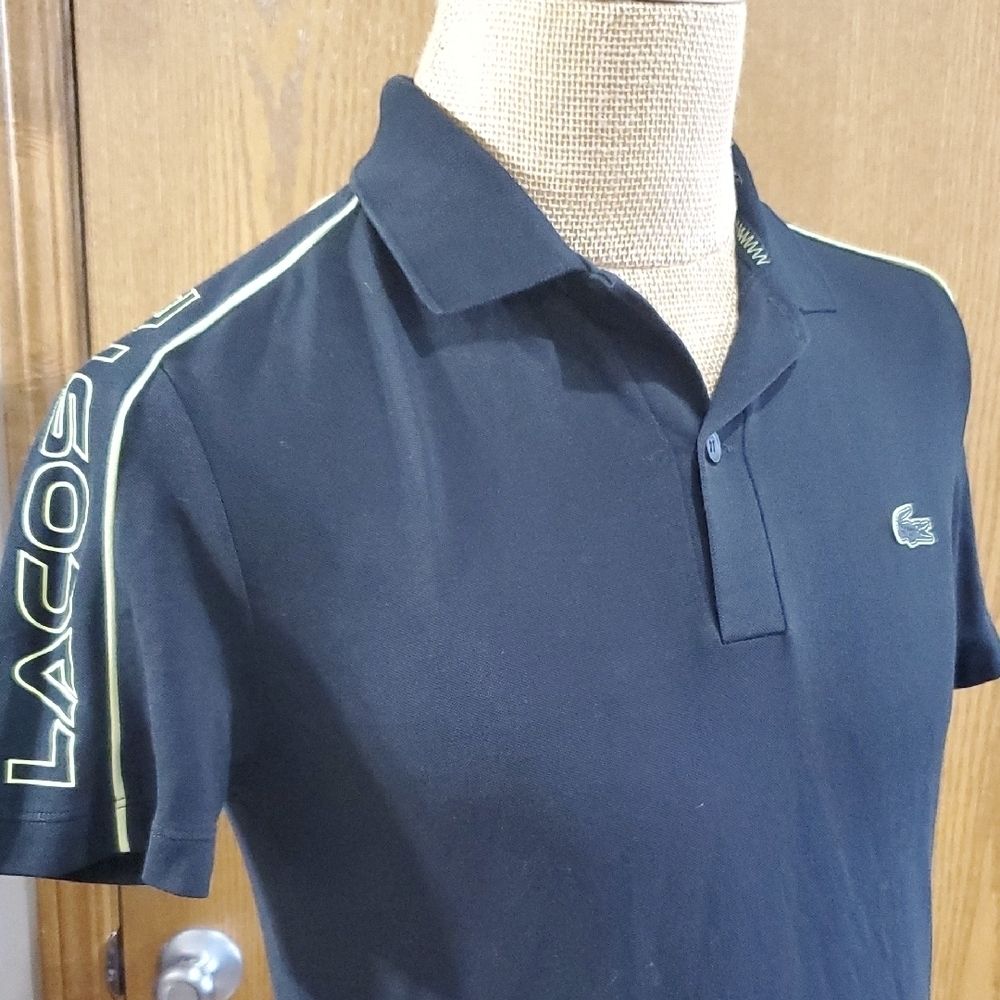 Lacoste Black Polo Shirt Classic Short Sleeve